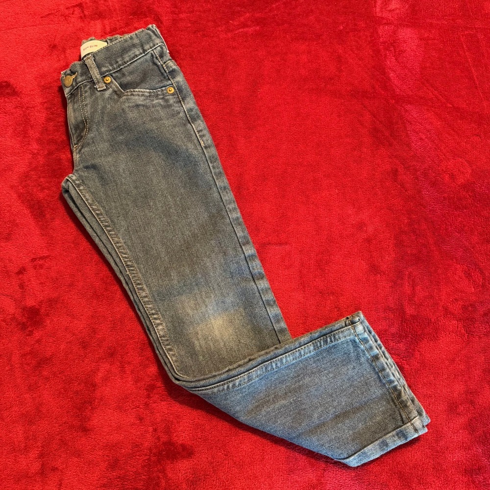 Levis 511 Slim Jeans Boys Size 8‎ Reg W24 L22 Medium Wash Adjustable Waist